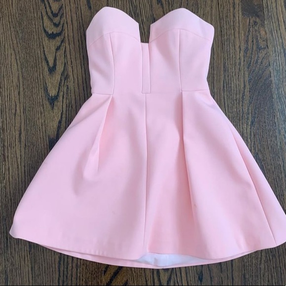 KEEPSAKE the Label Dresses Keepsake Pink Mini Party Dress Strapless